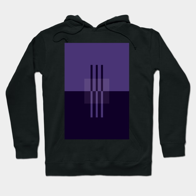 Violet Abstract Minimalist Art Print Hoodie by Stonework Design Studio